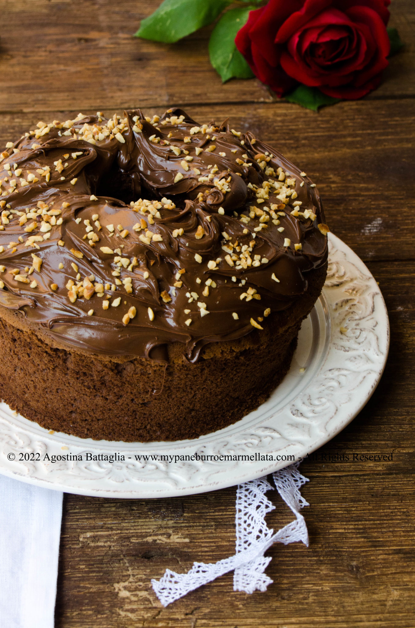 Nutella Chiffon Cake - Pane, burro e marmellata